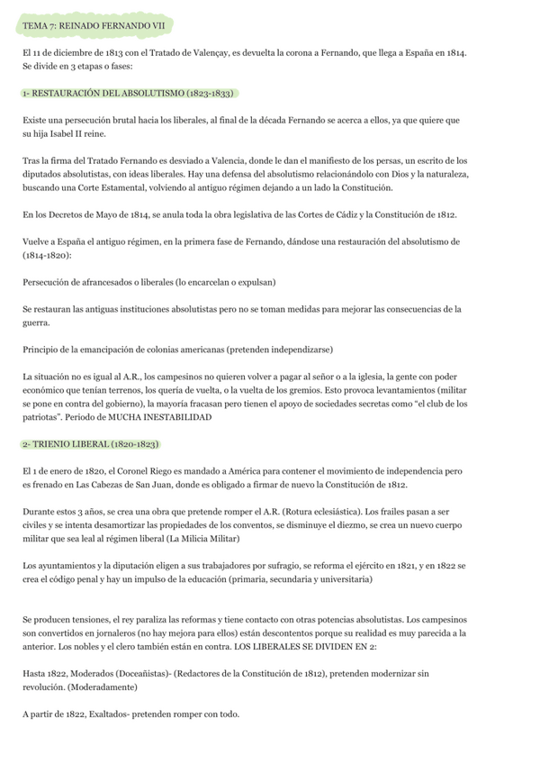 Miniatura del documento Tema-7-REINADO-FERNANDO-VIII-historia-Espana-2-bach.pdf