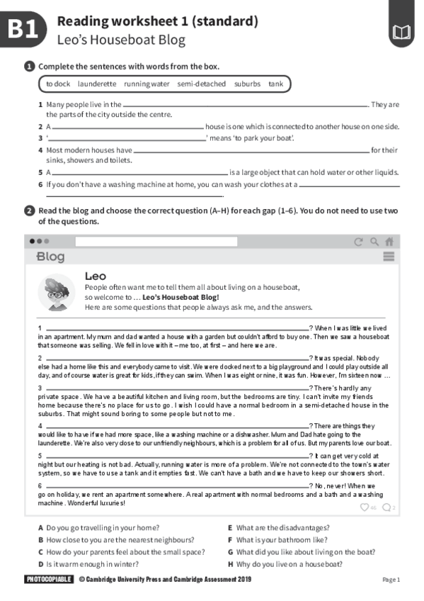 Miniatura del documento reading worksheet b1 - with answers.pdf