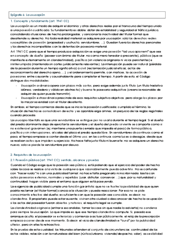 Miniatura del documento Bloque I Epigrafe-6.-La-usucapion.pdf.pdf