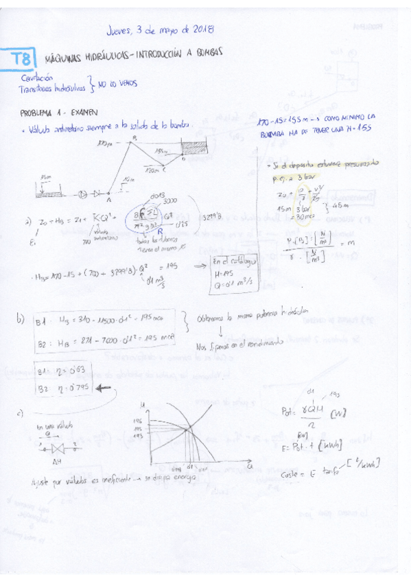 Miniatura del documento Problemas 2º Parcial - Máquinas hidráulicas.pdf