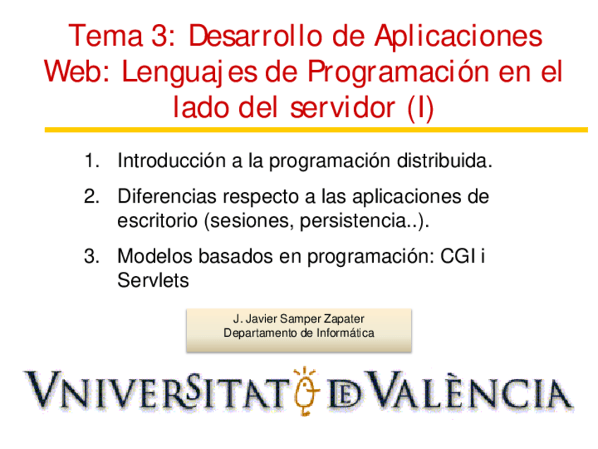 Miniatura del documento Tema 3 - Lenguaje de programación Servidor.pdf