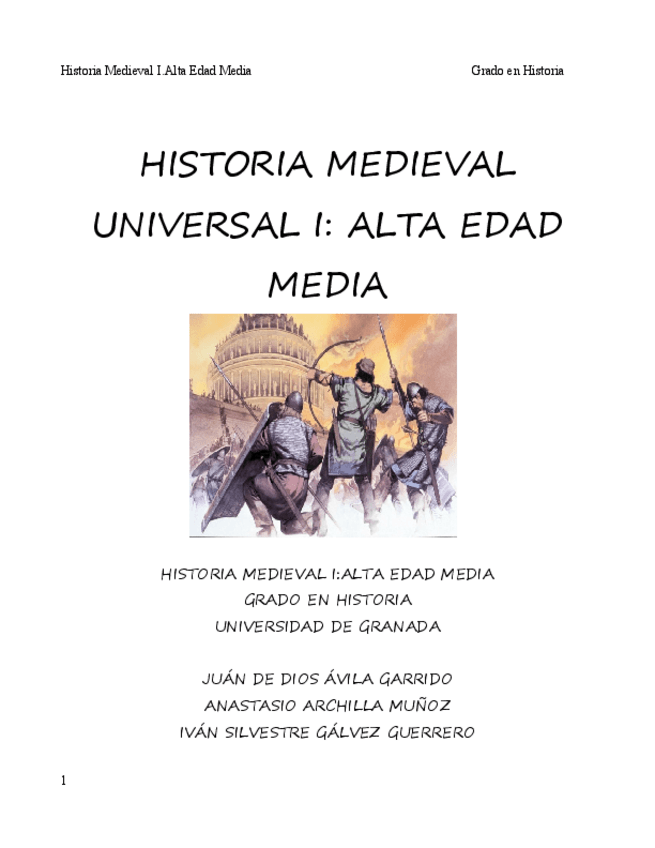 Miniatura del documento Historia Mediaval Universal I PDF.pdf