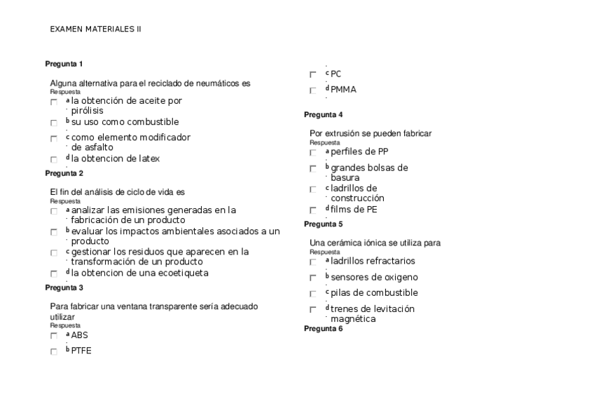 Miniatura del documento EXAMEN MATERIALES II.docx