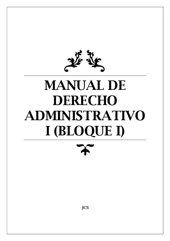 Miniatura del documento Manual de Derecho Administrativo I (Bloque I).pdf