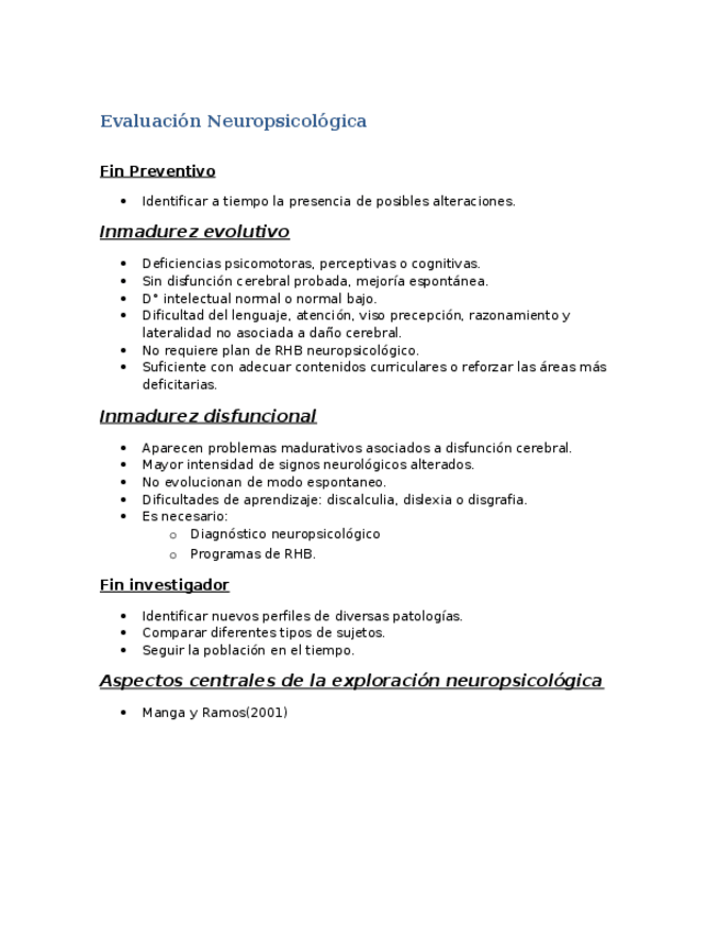 Miniatura del documento Evaluación Neuropsicológica.docx