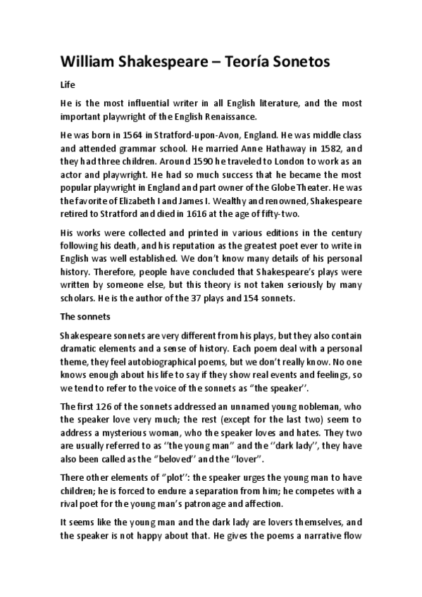 Miniatura del documento Shakespeare sonnets teoría.pdf