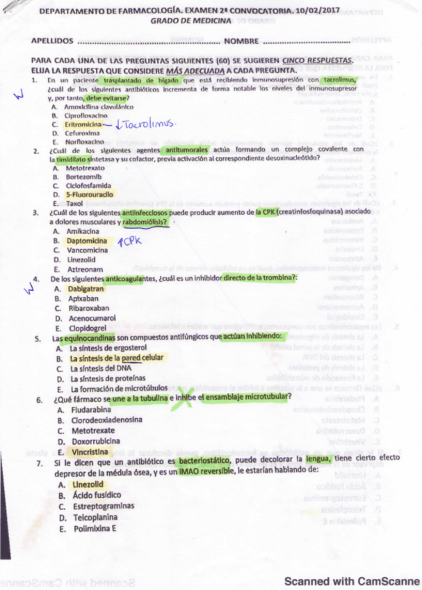 Miniatura del documento DEPARTAMENTO DE FARMACOLOGÍA EXAMEN 2º CONVOCATORIA 10-02-2017.pdf
