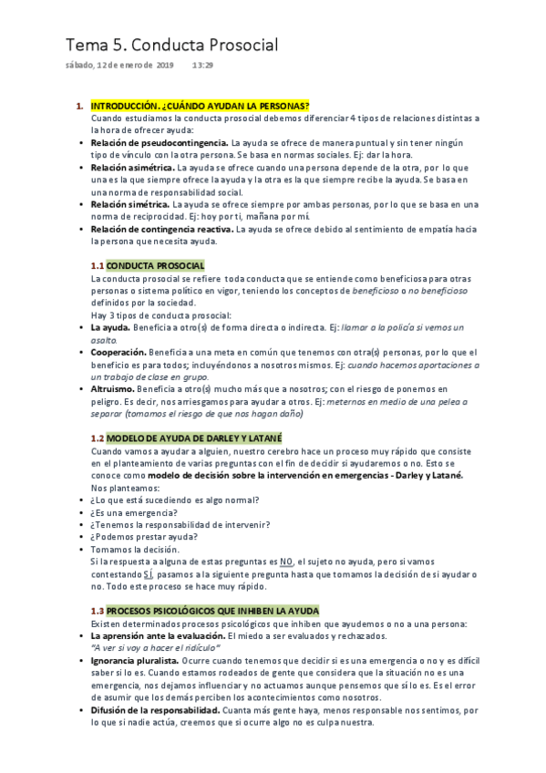 Miniatura del documento PSICOLOGÍA SOCIAL Tema 5. Conducta Prosocial..pdf