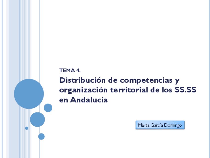 Miniatura del documento Tema 4. Distribucion de competencias y organizacion territorial de Serv. SS.pdf