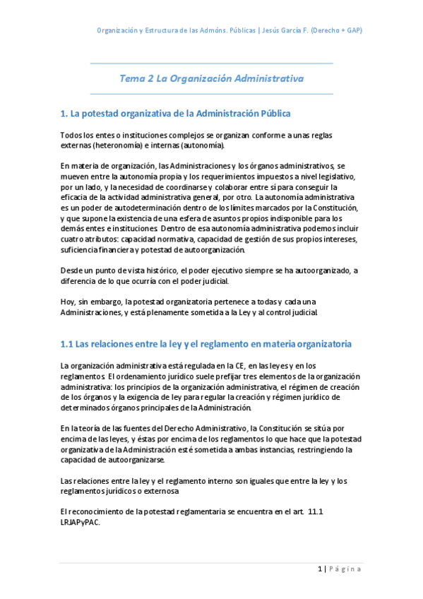 Miniatura del documento Tema 2 La Organización Administrativa.pdf