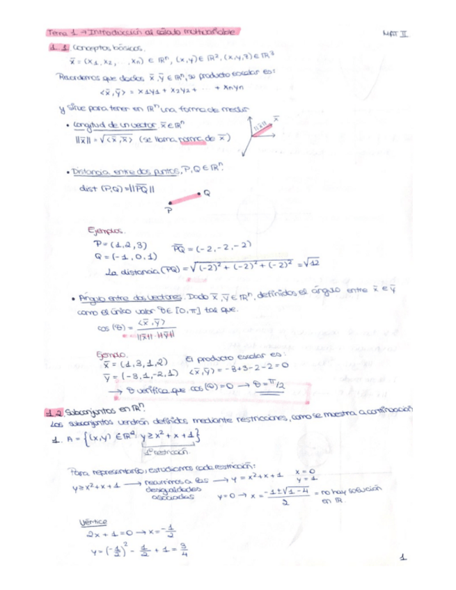 Miniatura del documento Tema 1. Introducción al cálculo multivariable. (Con ejercicios).pdf