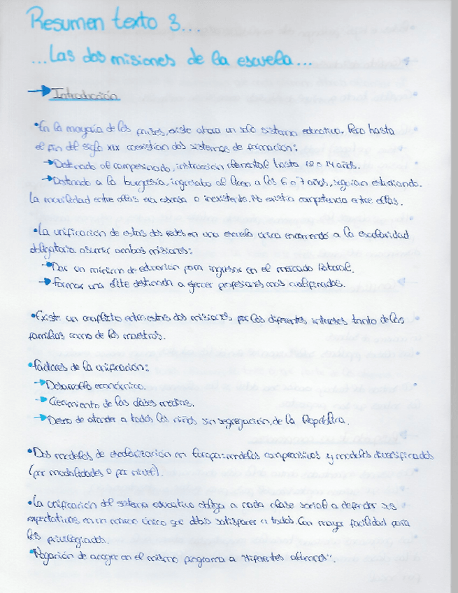 Miniatura del documento Resumen T3 Las dos misiones de la escuela.pdf
