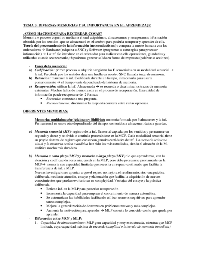 Miniatura del documento TEMA 3 DIVERSAS MEMORIAS Y SU IMPORTANCIA EN EL APRENDIZAJE.pdf