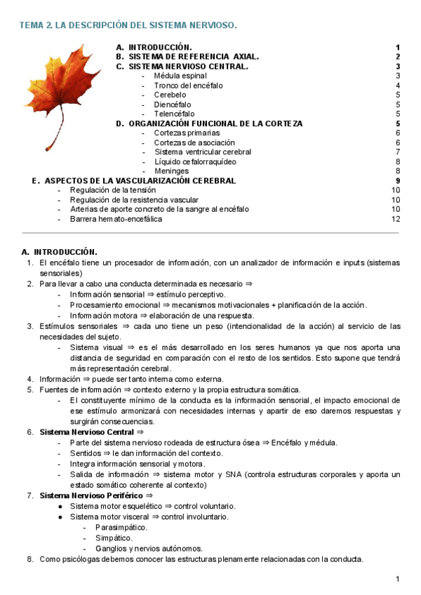 Miniatura del documento TEMA 2. DESCRIPCIÓN DEL SISTEMA NERVIOSO. .pdf