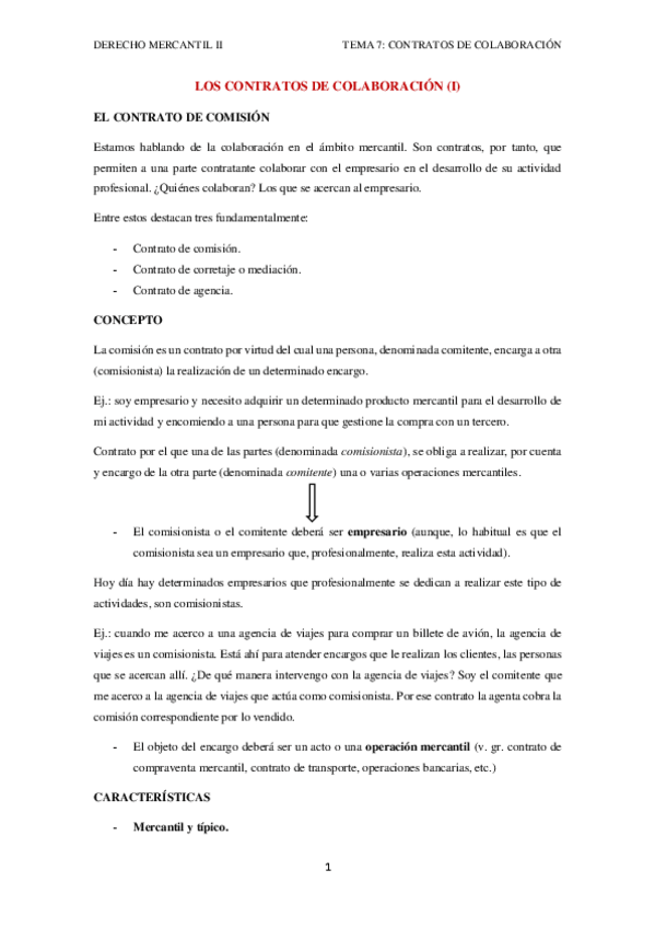Miniatura del documento TEMA 7 (1ª PARTE) CONTRATOS DE COLABORACIÓN.pdf