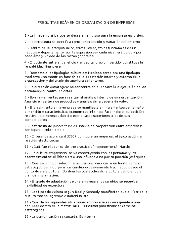 Miniatura del documento PREGUNTAS EXÁMEN DE ORGANIZACIÓN DE EMPRESAS.docx