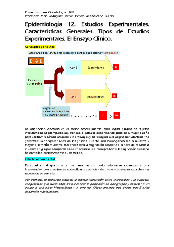 Miniatura del documento Epidemiología 12. Estudios Experimentales..pdf