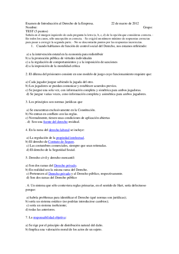 Miniatura del documento Examen de Introducción al Derecho de la Empresa.docx