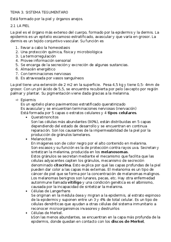 Miniatura del documento tema 3 SISTEMA TEGUMENTARI.docx
