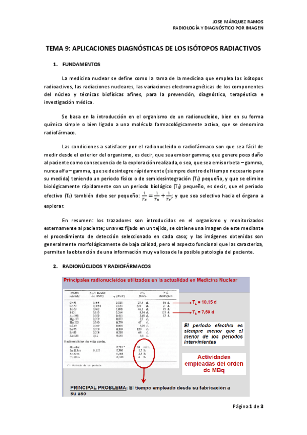 Miniatura del documento TEMA 9 APLICACIONES DIAGNÓSTICAS DE LOS ISÓTOPOS RADIACTIVOS.pdf