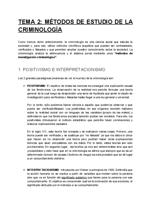Miniatura del documento Tema 2- Métodos de estudio de la criminología.pdf