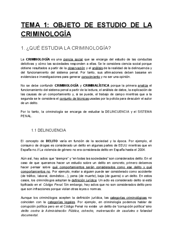 Miniatura del documento Tema 1- Objeto de estudio de la criminología.pdf