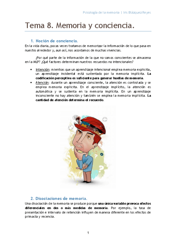Miniatura del documento TEMA 8. MEMORIA Y CONCIENCIA.pdf