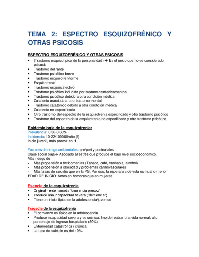 Miniatura del documento TEMA 2 ESQUIZOFRENIA Y OTRAS PSICOSIS.pdf