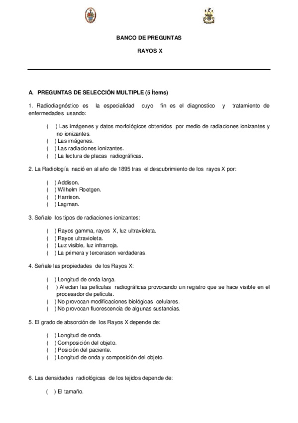 Miniatura del documento BANCO DE PREGUNTAS RADIOLOGÍA.pdf