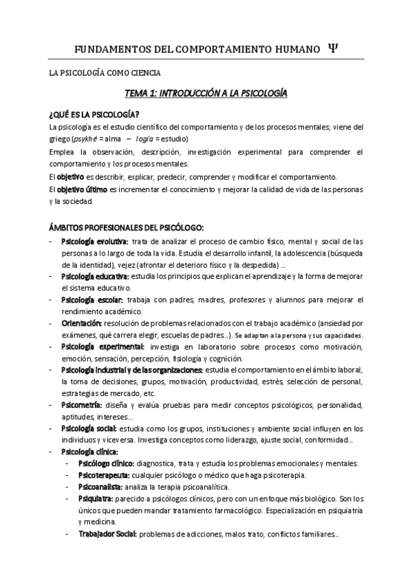 Miniatura del documento APUNTES - Fundamentos del comportamiento humano.pdf