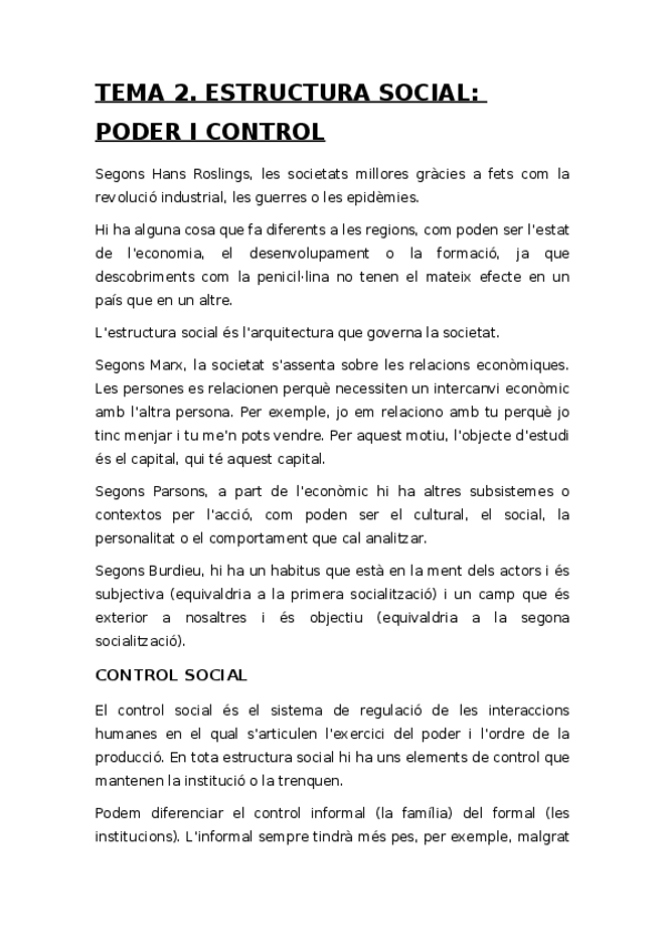 Miniatura del documento TEMA 2. Estructura social. poder i control.docx