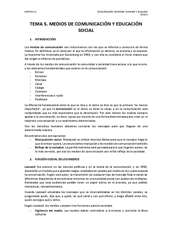 Miniatura del documento Comunicación- Derechos Humanos e Igualdad - TEMA 5.pdf