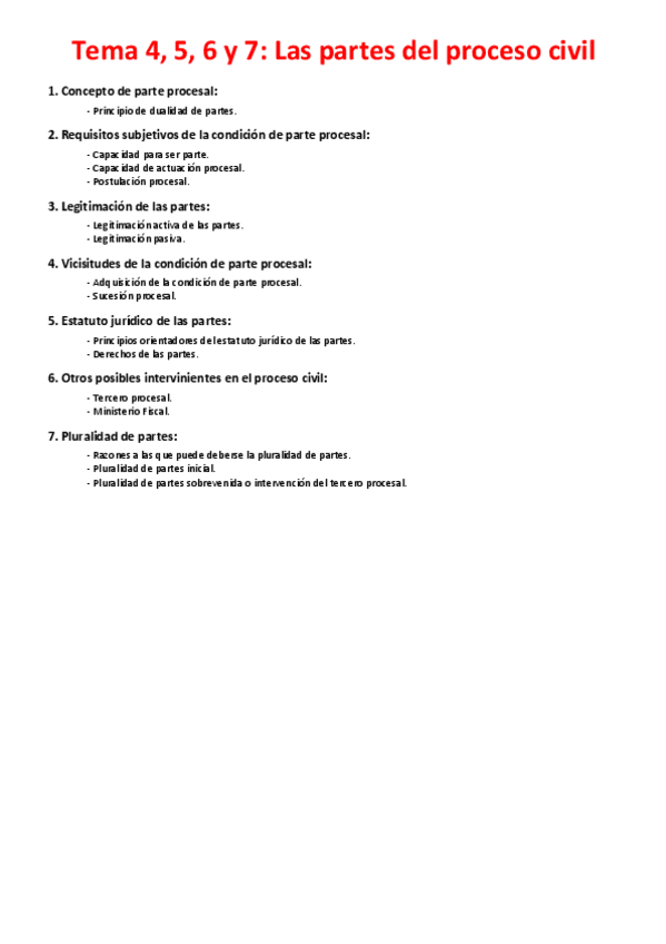 Miniatura del documento Tema 4- 5, 6 y 7 - Las partes del proceso civil.pdf
