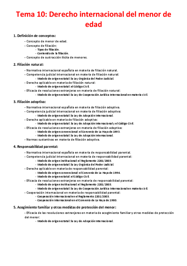 Miniatura del documento Tema 10 - Derecho internacional del menor de edad.pdf