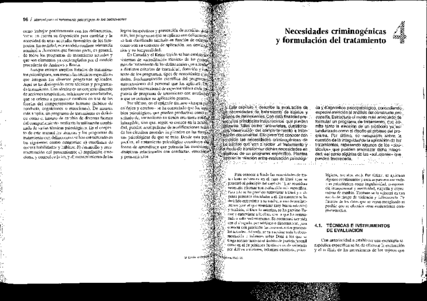 Miniatura del documento Tema 7. Necesidades criminógenas y formulación tratamiento- Manual.pdf