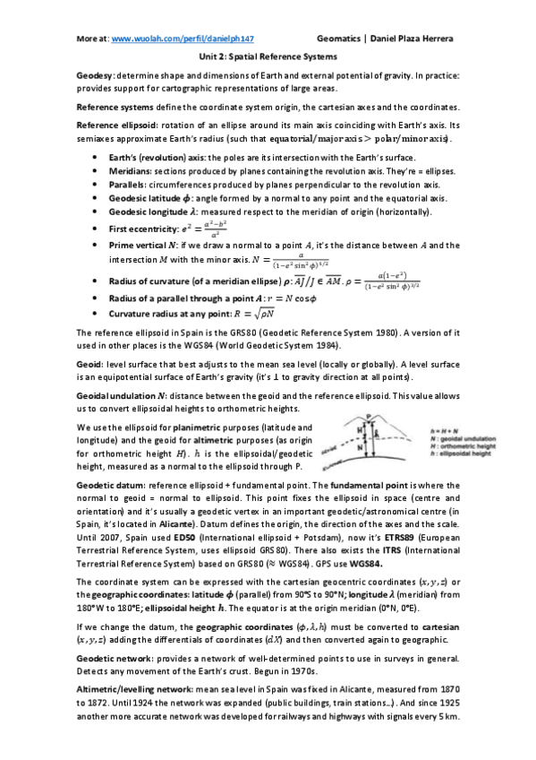 Miniatura del documento Unit 2. Spatial Reference Systems.pdf