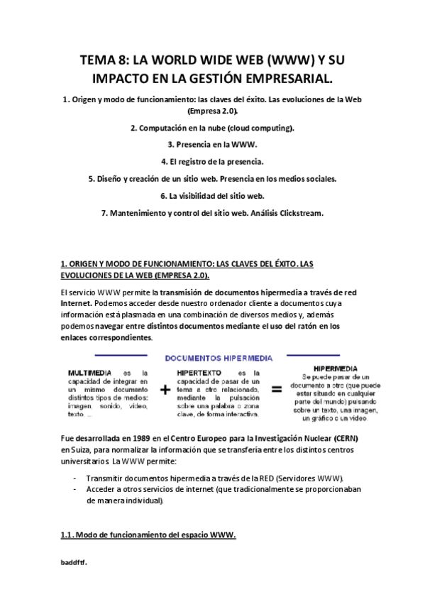 Miniatura del documento TEMA 8 - La World Wide Web (WWW) y su impacto en la gestión empresarial.pdf