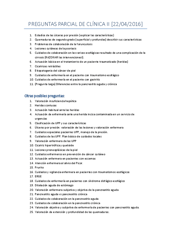 Miniatura del documento Parcial de Clínica II 2016 + posibles preguntas.pdf