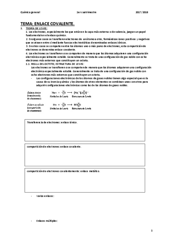 Miniatura del documento TEMA 4: ENLACE COVALENTE