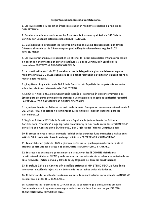 Miniatura del documento Preguntas examen Derecho Constitucional.pdf