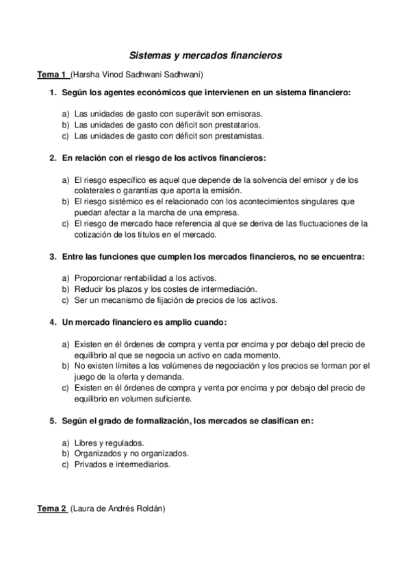 Miniatura del documento Preguntas Test sistemas y mercados financieros.pdf
