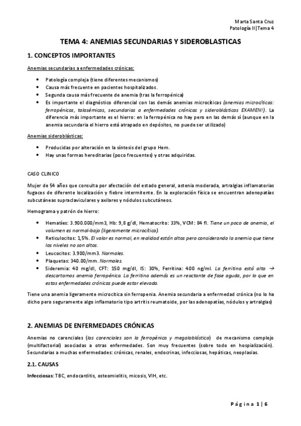 Miniatura del documento TEMA-4-ANEMIAS-SECUNDARIAS-Y-SIDEROBLASTICAS.pdf