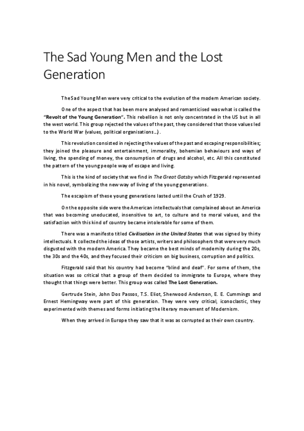 Miniatura del documento 1- The Sad Young Men and the Lost Generation.pdf