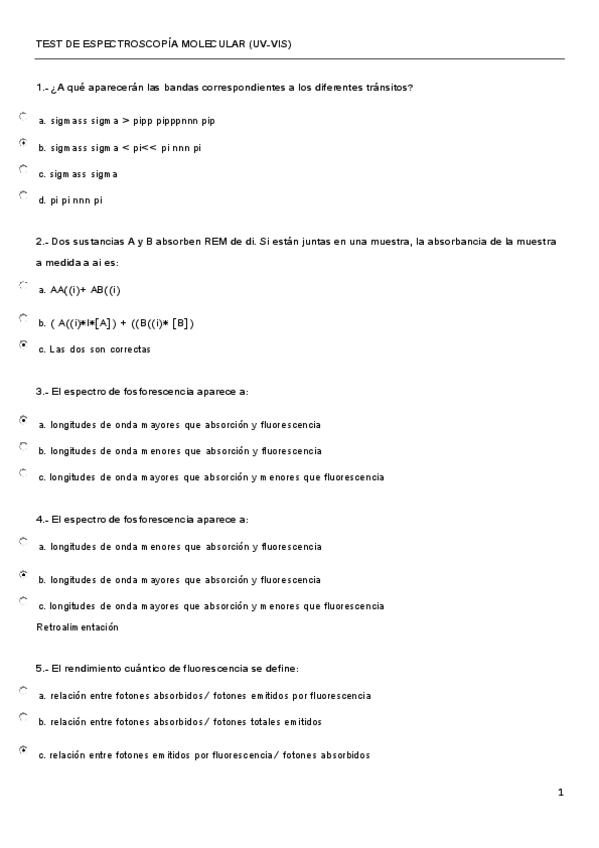 Miniatura del documento TEST DE ESPECTROSCOPÍA MOLECULAR (UV-VIS).pdf