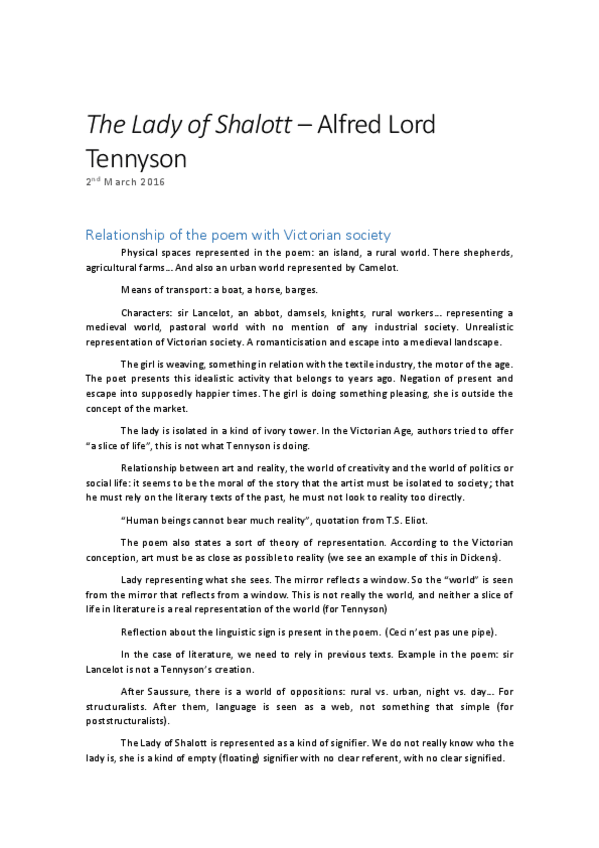 Miniatura del documento The Lady of Shalott.pdf