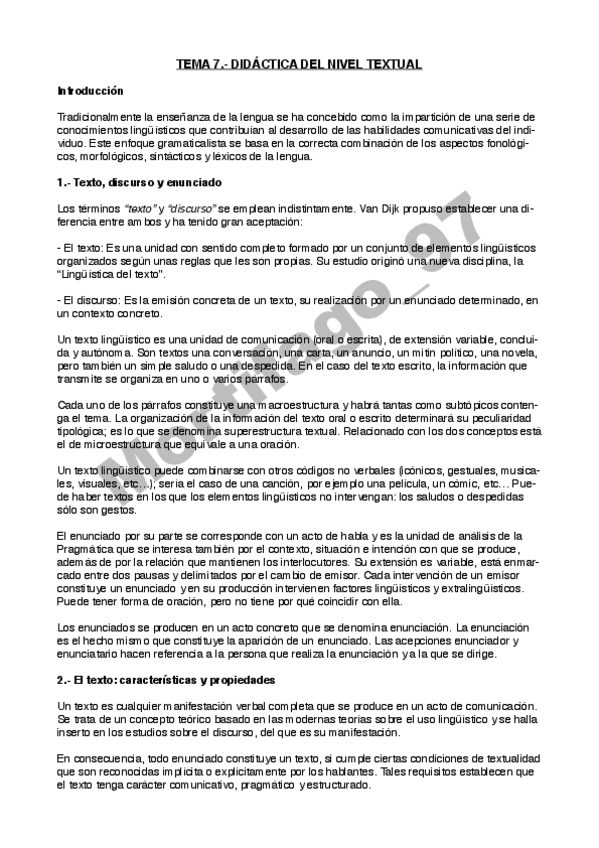 Miniatura del documento Tema 7.- Didáctica del nivel textual.pdf