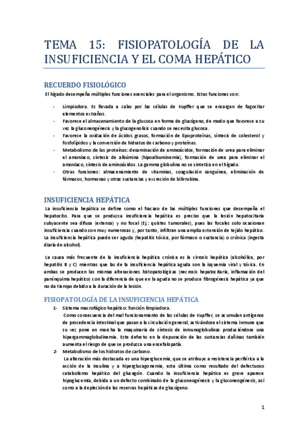 Miniatura del documento Tema 15. Semiología hepática. Insuficiencia y coma hepáticos..pdf
