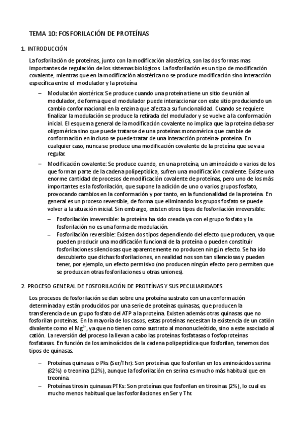 Miniatura del documento Tema 10- Fosforilación de proteínas.pdf