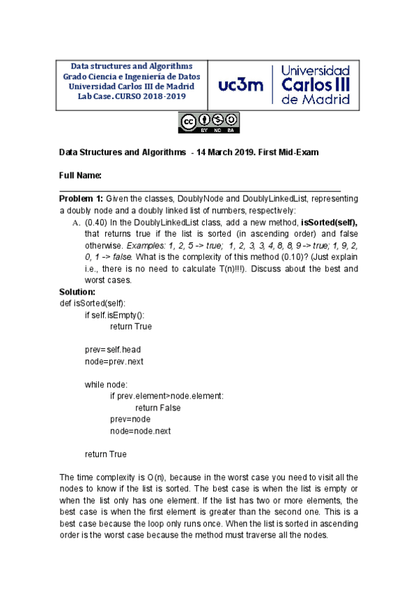Miniatura del documento Parcial EDA Marzo 2019 - Solución