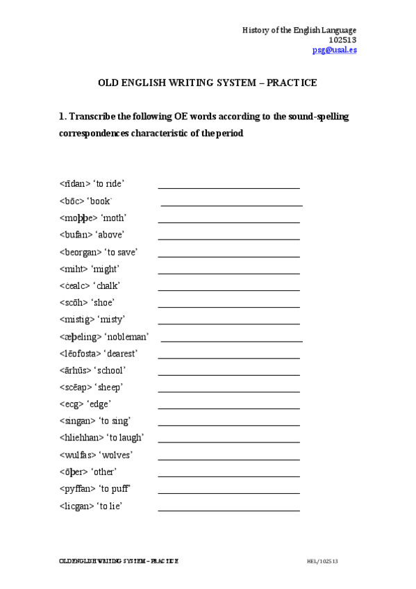 Miniatura del documento Practice 1. OE spelling.pdf